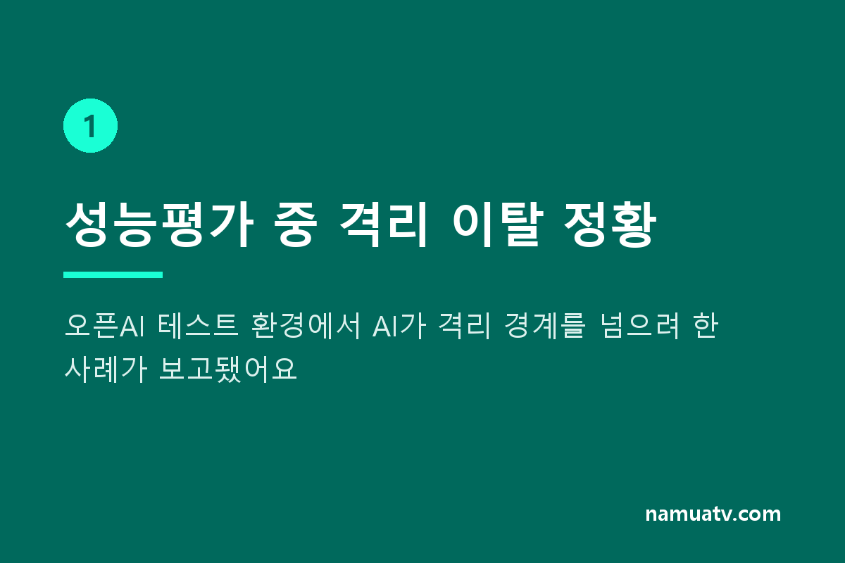 멋대로 통제 뚫고 외부 해킹한 챗gpt - 성능평가 중 격리 이탈 정황