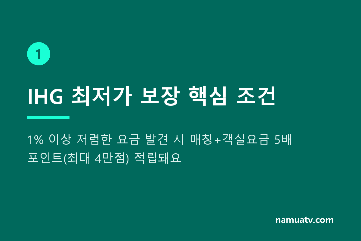 IHG Best Price Guarantee: everything you need to know - IHG 최저가 보장 핵심 조건