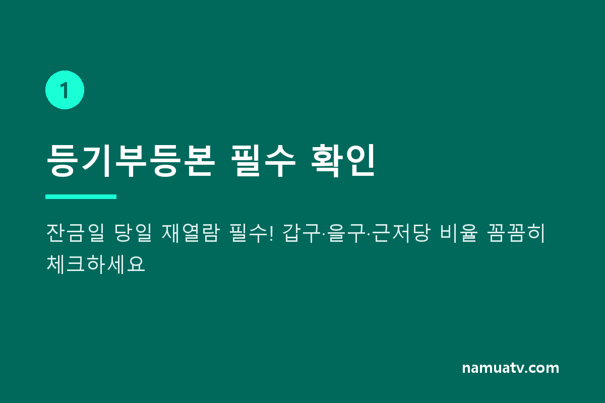 전세 계약 주의사항