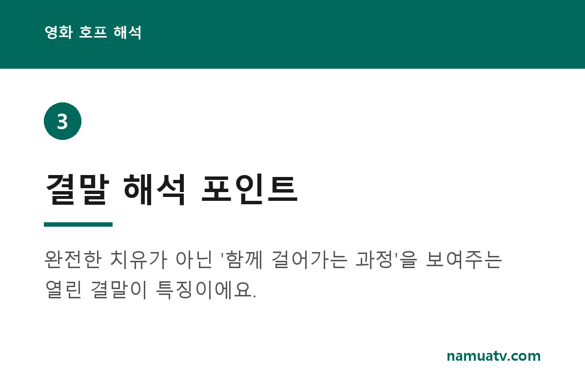 영화 호프 해석 - 결말 해석 포인트