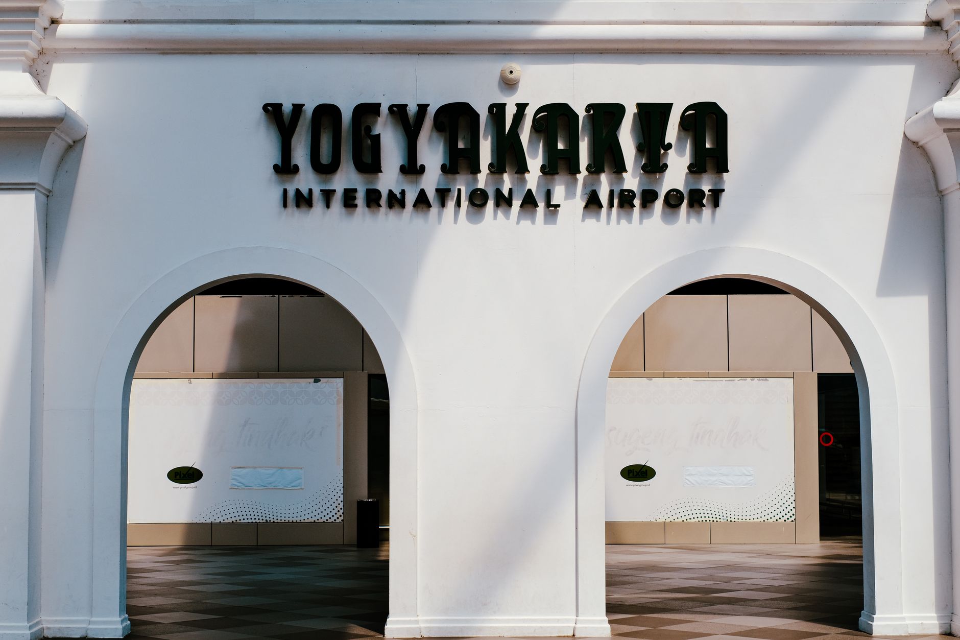 Trump now officially has an airport named after him - airport terminal signage exterior