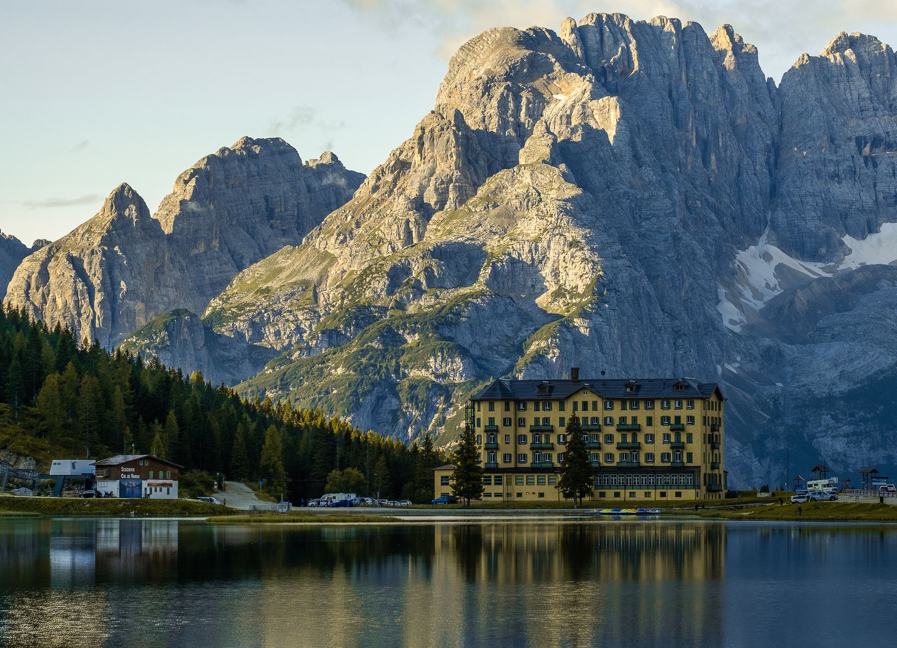 Review: Schgaguler Hotel (Marriott Design Hotels), South Tyrol (Fantastic!) - Schgaguler Hotel exterior Dolomites mountain view