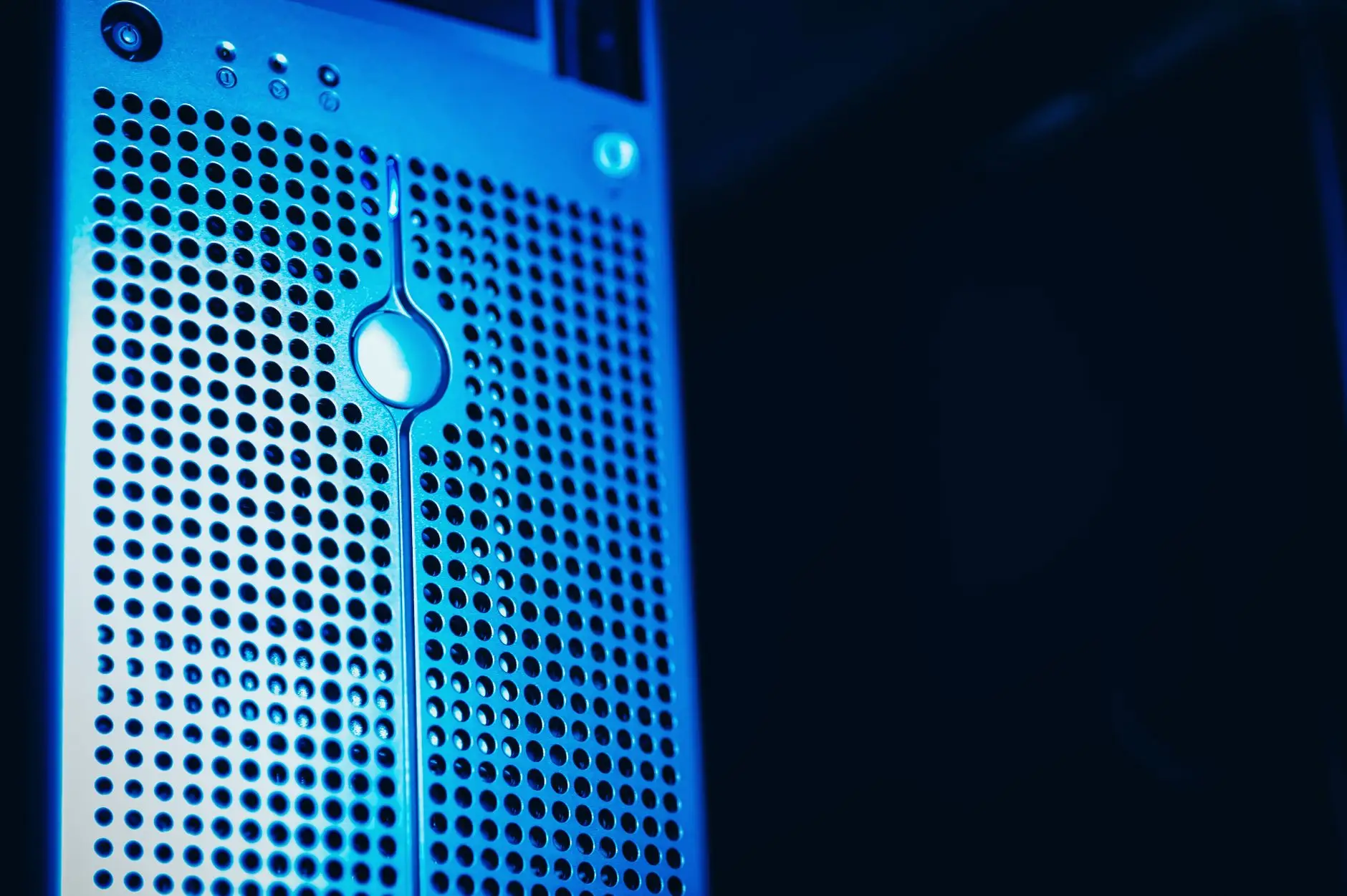 또다시 해커된 GPT - data center server room with blue lighting