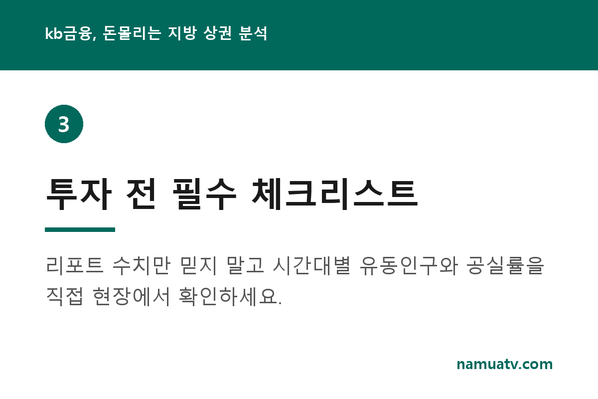 kb금융, 돈몰리는 지방 상권 분석 - 투자 전 필수 체크리스트