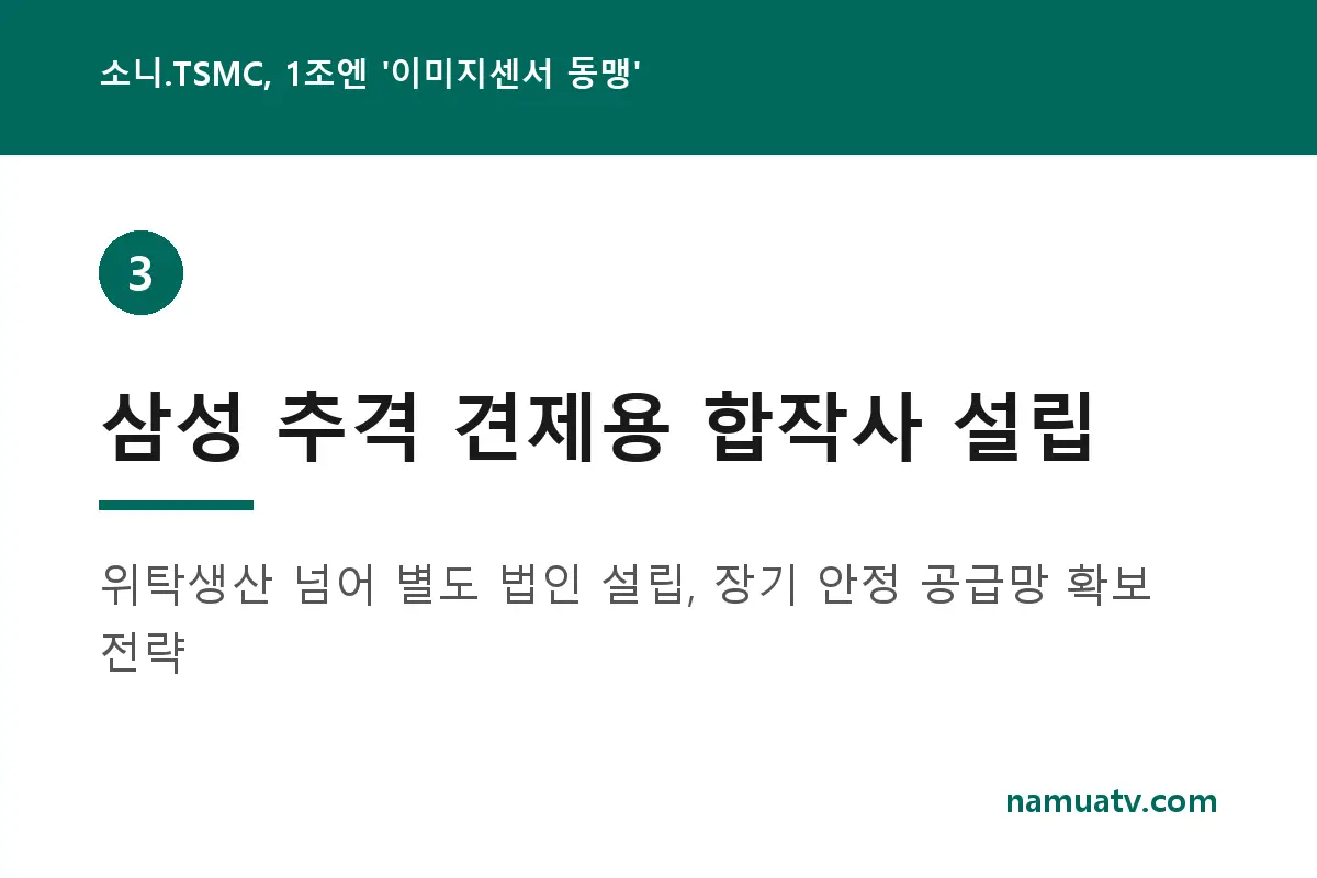 소니.TSMC, 1조엔'이미지센서 동맹' - 삼성 추격 견제용 합작사 설립